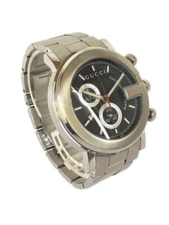 Gucci Stainless Steel 44mm G-Timeless Chronograph Quartz  Gucci Chrono Quartz Watch